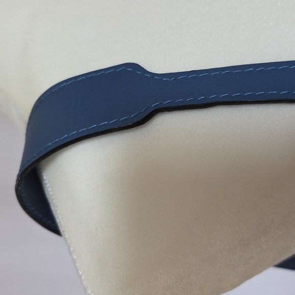 Heidi Carey Blue Woven Leather Freehand Bag. - Picture 3 of 16